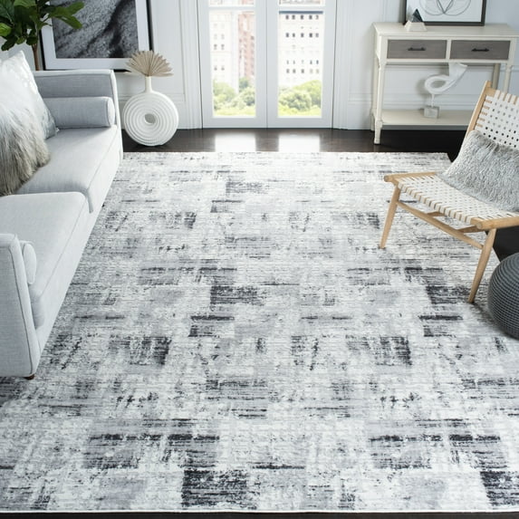 SAFAVIEH Amelia Carrie Abstract Area Rug, Gray/Charcoal, 8' x 10'
