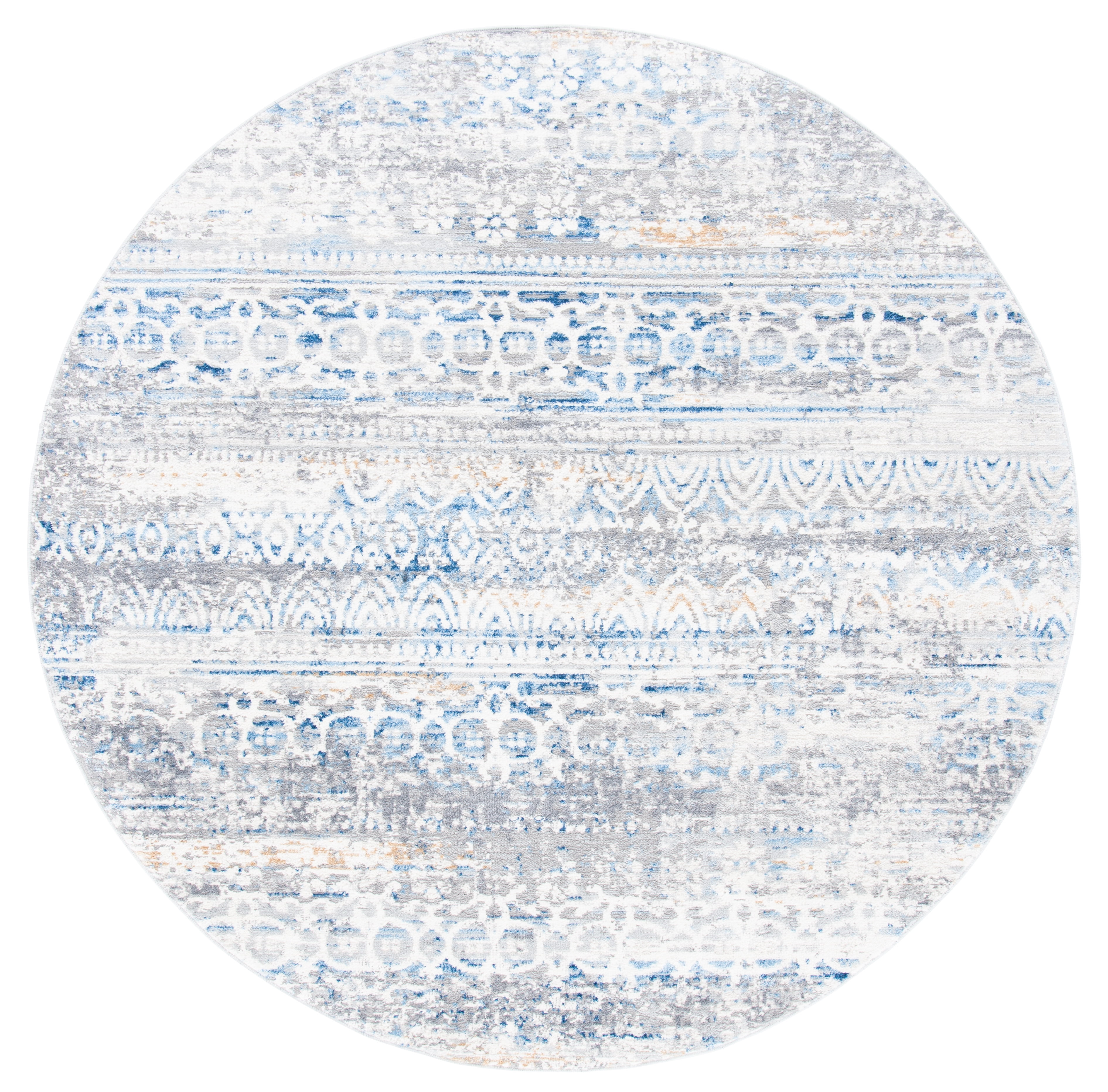 SAFAVIEH Amelia Collection Area Rug - 8' X 10', Grey & Blue Modern Abstract Design, Non-Shedding & Stain Resistant For Living Room, Bedroom - View #3