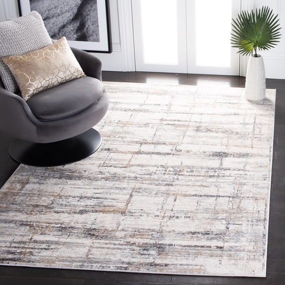 SAFAVIEH Amelia Doncho Abstract Area Rug, Gray/Gold, 10' x 14'