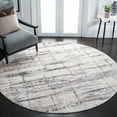 thumbnail image 1 of SAFAVIEH Amelia Doncho Abstract Area Rug, Gray/Gold, 6'7" x 6'7" Round, 1 of 11