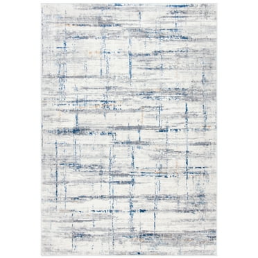 SAFAVIEH Amelia Doncho Abstract Distressed Matrix Area Rug, Grey/Blue, 5'5" x 7'7"