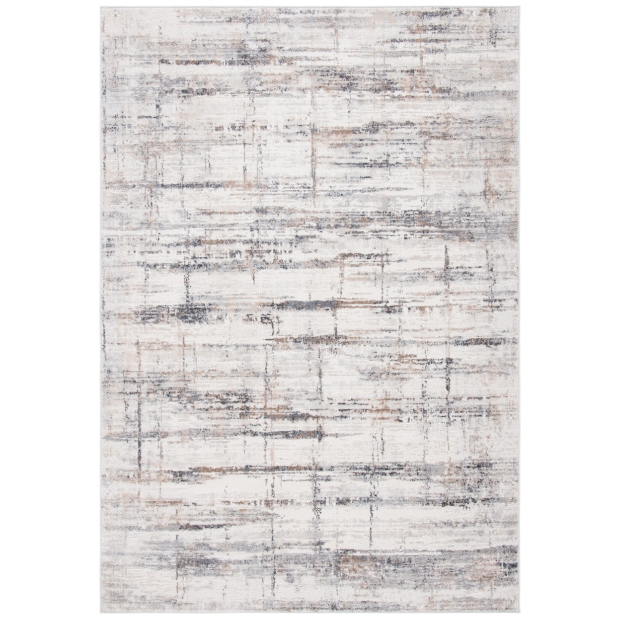 Amelia Grey and Gold Synthetic Flat Woven Area Rug