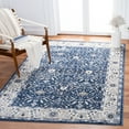 thumbnail image 1 of SAFAVIEH Amelia Emmalyn Floral Area Rug, Navy/Ivory, 5'3" x 7'6", 1 of 11