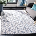 thumbnail image 1 of SAFAVIEH Amelia Floella Geometric Area Rug, Gray/Blue, 3' x 3' Square, 1 of 12