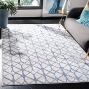 SAFAVIEH Amelia Floella Geometric Area Rug, Gray/Blue, 53" x 76"