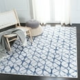 thumbnail image 1 of SAFAVIEH Amelia Floella Geometric Area Rug, Gray/Navy, 5'3" x 7'6", 1 of 12