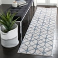 thumbnail image 1 of SAFAVIEH Amelia Floella Geometric Runner Rug, Gray/Blue, 2'2" x 16', 1 of 11