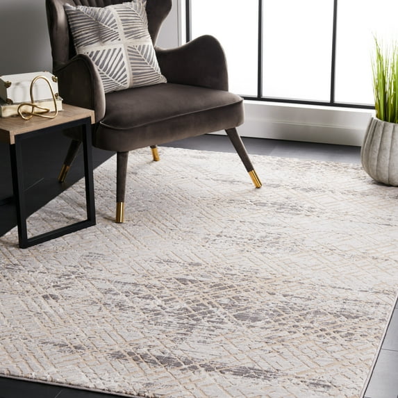 SAFAVIEH Amelia Francis Abstract Area Rug, Gray/Beige, 8' x 10'