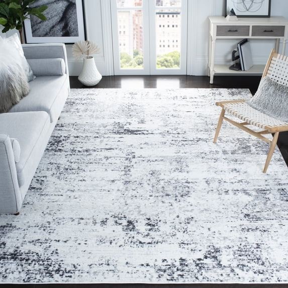 Safavieh Amelia Ian Abstract Area Rug, Ivory/Gray, 10' x 10' Square