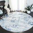 thumbnail image 1 of Safavieh Amelia Ian Abstract Area Rug, Ivory/Navy, 3' x 3' Round, 1 of 10