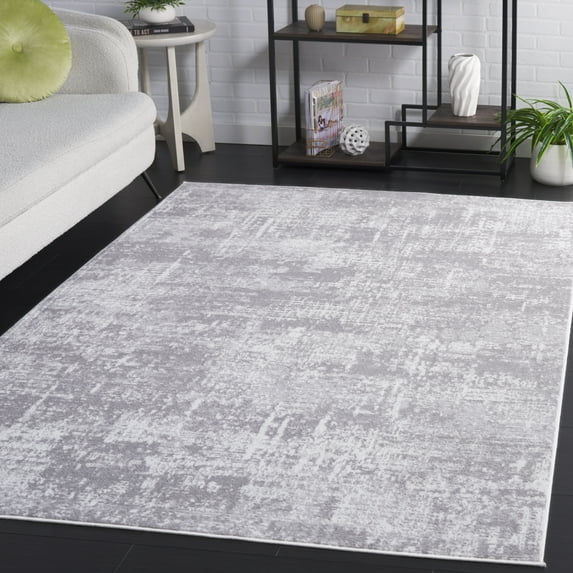 SAFAVIEH Amelia Ian Abstract Area Rug, Ivory/Stone Gray, 4' x 6'