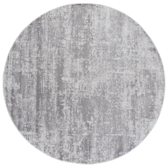 Safavieh Amelia Ian Abstract Area Rug, Ivory/Stone Gray, 6'7" x 6'7" Round