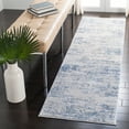 thumbnail image 1 of SAFAVIEH Amelia Ian Abstract Runner Rug, Ivory/Blue, 2'2" x 14', 1 of 11