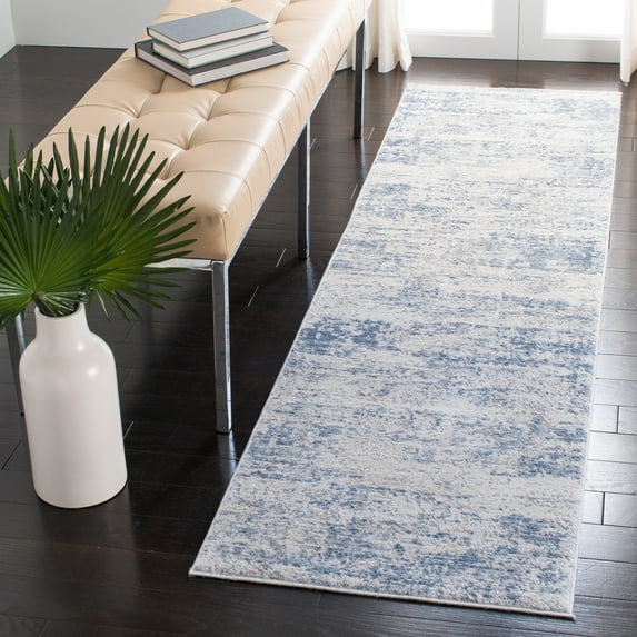 Safavieh Amelia Ian Abstract Runner Rug, Ivory/Blue, 2'2" x 6'
