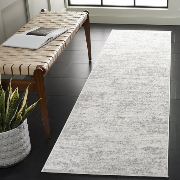 Safavieh Amelia Ian Abstract Runner Rug, Ivory/Light Gray, 2'2" x 12'