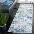 thumbnail image 1 of Safavieh Amelia Ian Abstract Runner Rug, Ivory/Navy, 2'2" x 6', 1 of 11