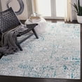 thumbnail image 1 of SAFAVIEH Amelia Jimmy Dot-Print Area Rug, Gray/Turquoise, 5'5" x 7'7", 1 of 11