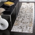 thumbnail image 1 of SAFAVIEH Amelia Jimmy Dot-Print Runner Rug, Gray/Gold, 2' x 8', 1 of 11