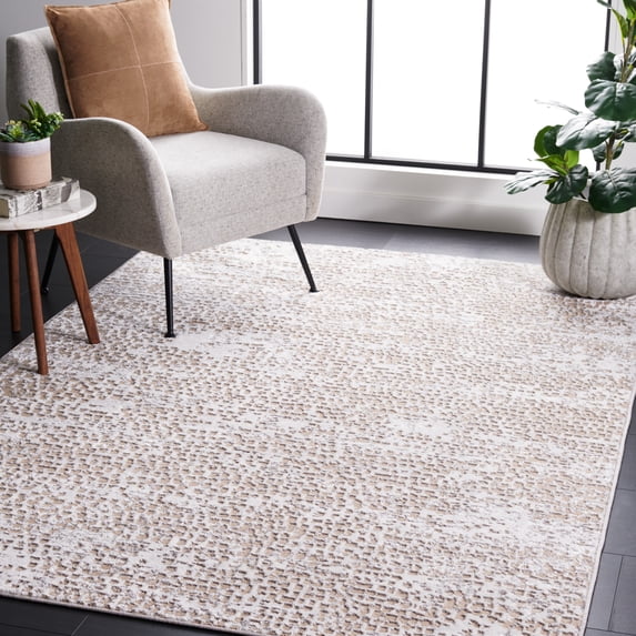 SAFAVIEH Amelia Jimmy Dot-Print Area Rug, Beige/Gray, 8' x 10'
