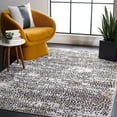 thumbnail image 1 of SAFAVIEH Amelia Jimmy Dot-Print Area Rug, Charcoal/Gold, 5'5" x 7'7", 1 of 11