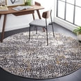 thumbnail image 1 of SAFAVIEH Amelia Jimmy Dot-Print Area Rug, Charcoal/Gold, 6'7" x 6'7" Round, 1 of 11