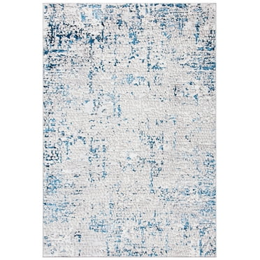 SAFAVIEH Amelia Jimmy Dot-Print Area Rug, Grey/Blue, 8' x 10'
