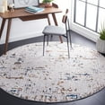 thumbnail image 1 of SAFAVIEH Amelia Jimmy Dot-Print Area Rug, Gray/Light Gray, 6'7" x 6'7" Round, 1 of 11