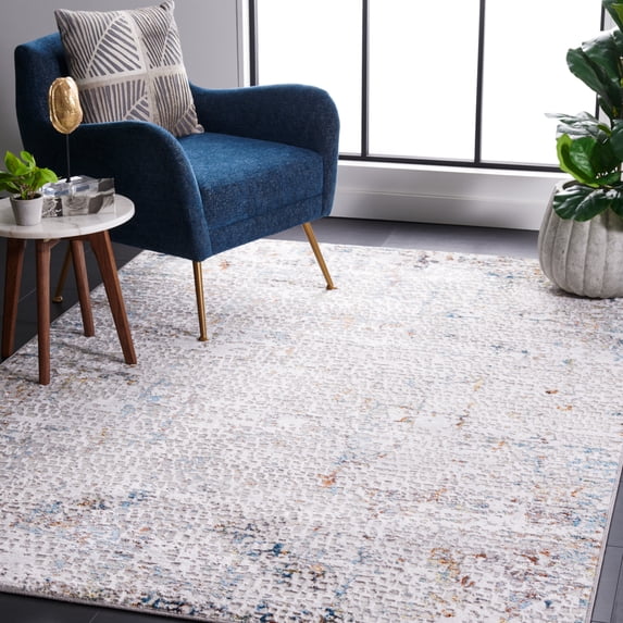 SAFAVIEH Amelia Jimmy Dot-Print Area Rug, Gray/Light Gray, 8' x 10'
