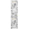 thumbnail image 1 of SAFAVIEH Amelia Lalit Abstract Runner Rug, Grey/Gold, 2' x 18', 1 of 6