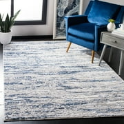 SAFAVIEH Amelia Lester Abstract Area Rug, Gray/Navy, 2'2" x 4'