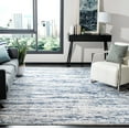 thumbnail image 1 of SAFAVIEH Amelia Lester Abstract Area Rug, Gray/Navy, 8' x 8' Square, 1 of 13
