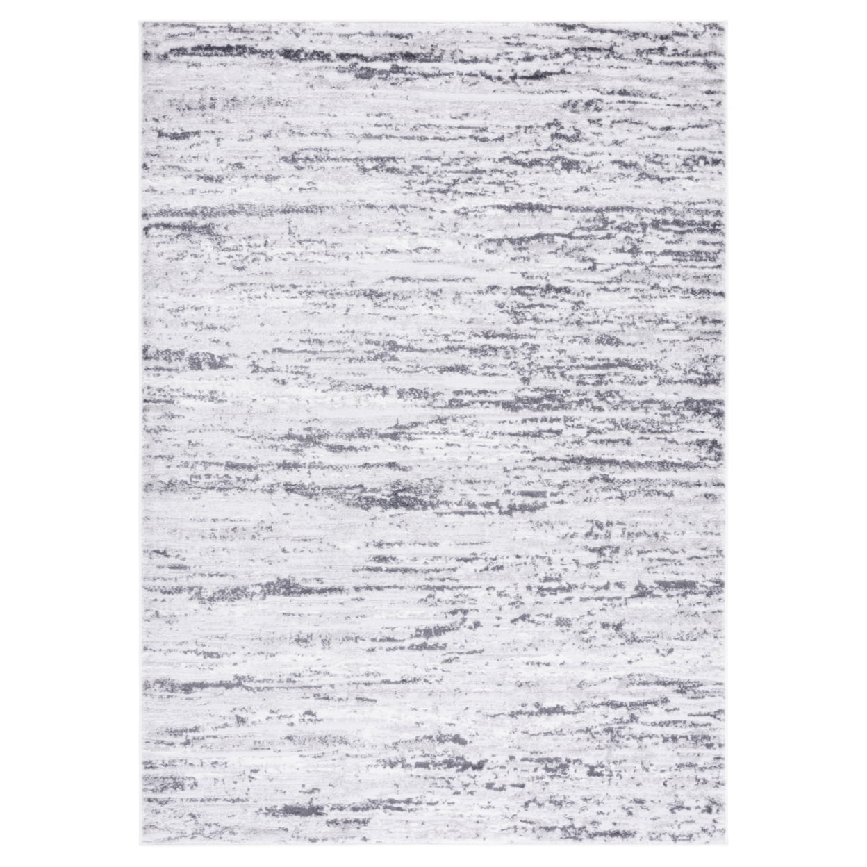 Amelia 5'3" x 7'6" Light Grey/Charcoal Reversible Synthetic Area Rug