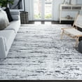 thumbnail image 1 of SAFAVIEH Amelia Lester Abstract Area Rug, Light Gray/Charcoal, 6'7" x 6'7" Square, 1 of 13