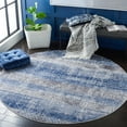 thumbnail image 1 of SAFAVIEH Amelia Manuel Geometric Area Rug, Navy/Gray, 6'7" x 6'7" Round, 1 of 11