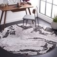 thumbnail image 1 of SAFAVIEH Amelia Morven Abstract Area Rug, Charcoal/Gray, 6'7" x 6'7" Round, 1 of 11