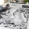 thumbnail image 1 of SAFAVIEH Amelia Morven Abstract Area Rug, Charcoal/Gray, 6'7" x 6'7" Square, 1 of 11