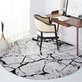 thumbnail image 1 of SAFAVIEH Amelia Pemala Abstract Area Rug, Gray/Black, 5' x 5' Round, 1 of 11