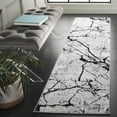 thumbnail image 1 of SAFAVIEH Amelia Pemala Abstract Runner Rug, Gray/Black, 2' x 14', 1 of 11