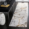 thumbnail image 1 of SAFAVIEH Amelia Pemala Abstract Runner Rug, Gray/Gold, 2' x 22', 1 of 10