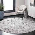 thumbnail image 1 of SAFAVIEH Amelia Roslyn Abstract Area Rug, Gray/Light Gray, 5'3" x 5'3" Round, 1 of 10