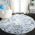thumbnail image 1 of SAFAVIEH Amelia Roslyn Abstract Area Rug, Gray/Navy, 3' x 3' Round, 1 of 10