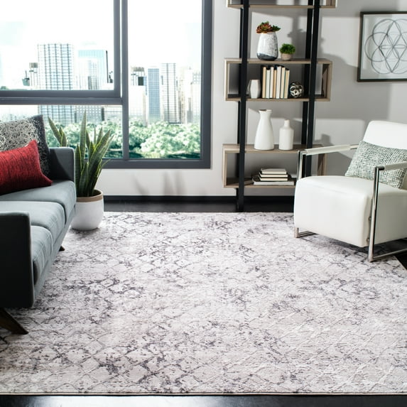 SAFAVIEH Amelia Roslyn Abstract Area Rug, Gray/Light Gray, 11' x 15'