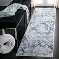 thumbnail image 1 of SAFAVIEH Amelia Roslyn Abstract Runner Rug, Gray/Navy, 2'2" x 18', 1 of 10