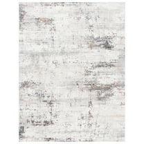 SAFAVIEH Amelia Topher Abstract Area Rug, Ivory/Grey, 5'5" x 7'7"