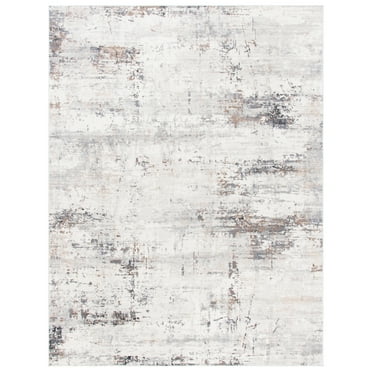 SAFAVIEH Amelia Topher Abstract Area Rug, Ivory/Grey, 5'5" x 7'7"