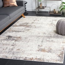 SAFAVIEH Amelia Topher Abstract Area Rug, Ivory/Gray, 5'5" x 7'7"