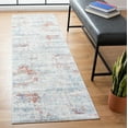 thumbnail image 1 of SAFAVIEH Amelia Topher Abstract Runner Rug, Ivory/Rust, 2'3" x 8', 1 of 12