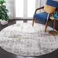 thumbnail image 1 of SAFAVIEH Amelia Tucker Trellis Area Rug, Gray/Blue Gold, 6'7" x 6'7" Round, 1 of 11