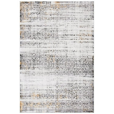 SAFAVIEH Amelia Velda Distressed Traditional Area Rug, Grey/Ivory, 5'5" x 7'7"