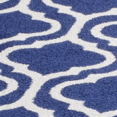 Safavieh Amherst Chandler Geometric Area Rug, Navy/Beige, 7' x 7' Square
